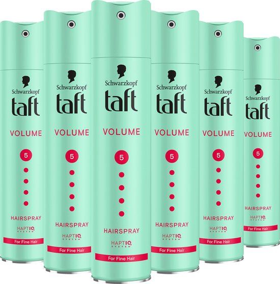 Taft Styling Hairspray Volume Mega Strong - 6x 250ml - Voordeelverpakking