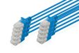 DIGITUS LAN-Kabel Cat 6 – 3,0m – 1 Gbit/s – 10 stuks – onafgeschermde U-UTP – Slim AWG 32/7 – PoE+ – LSZH – 250 MHz – RJ45 netwerkkabel – Blauw