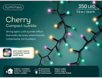 Lumineo LED cherry lights l750 cm zwrt/mlt éclairage de Noël