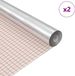 vidaXL Zelfklevende Spiegelfilm 60 x 100 cm 2 stuks Zilver PET