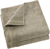 De Witte Lietaer Douchelaken Contessa - 70 x 140 cm - 2 stuks - Katoen - Taupe