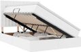 vidaXL Opbergbed met hoofdeinde Zuiver Wit Kunstleer 140 x 200 cm