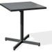 CITY GARDEN Table de jardin, Louise, 70 x 70 cm, table en acier pliable, couleur anthracite
