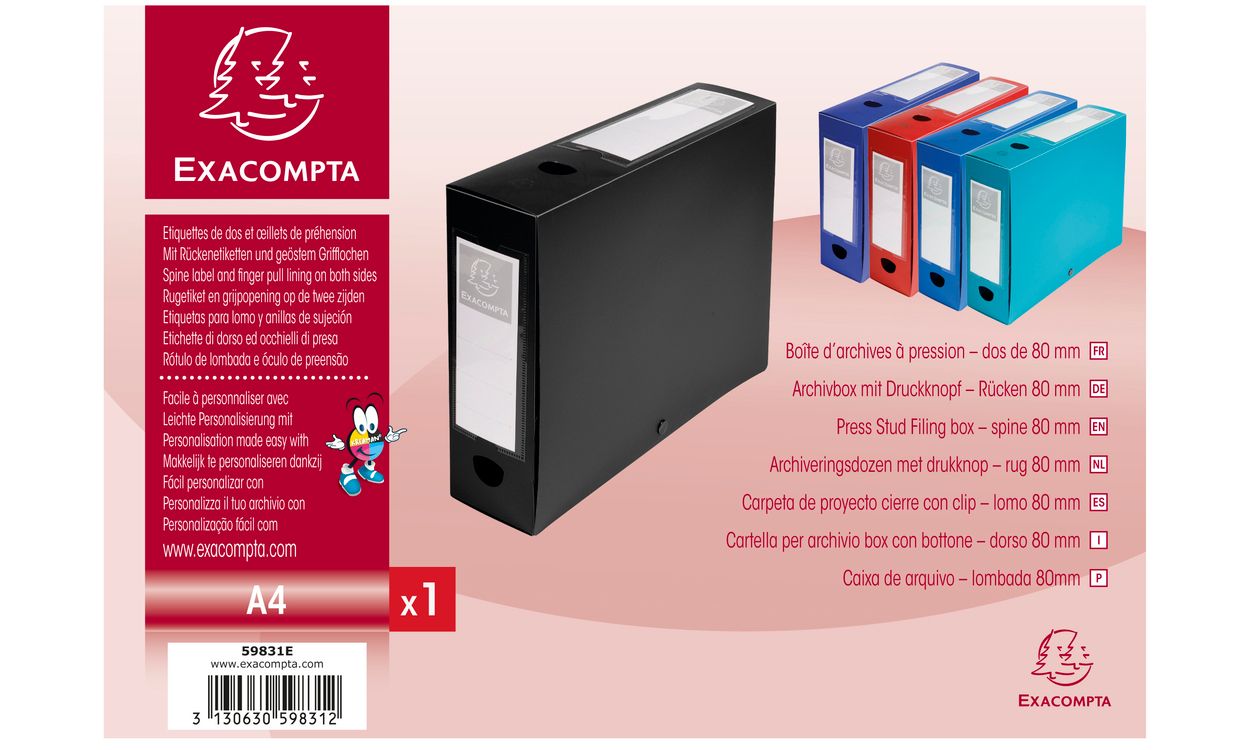 Exacompta 59831E - Documenthouder - Zwart