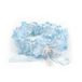 Mopec Organische Liga en satijn blauw met parelhanger, verpakking met 10 stuks, stof, 4.00 x 15.50 x 2.00 cm