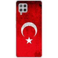 Samsung Galaxy A42 5G Drapeau turquie Bedrukt siliconen hoesje