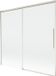 Mexen Rox paroi de douche à deux volets coulissant 170 x 150 cm, transparent, nickel brossé