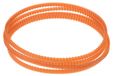 Set de 4 courroies de machine à coudre, type MB-430, courroies trapézoïdales, 430 mm