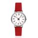LGT JWLS Modern dameshorloge met rode leren band