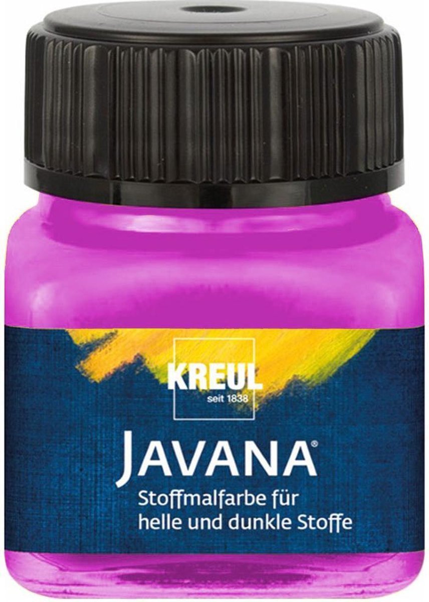 Javana magenta textielverf 20ml – Voor licht en donker gekleurd textiel