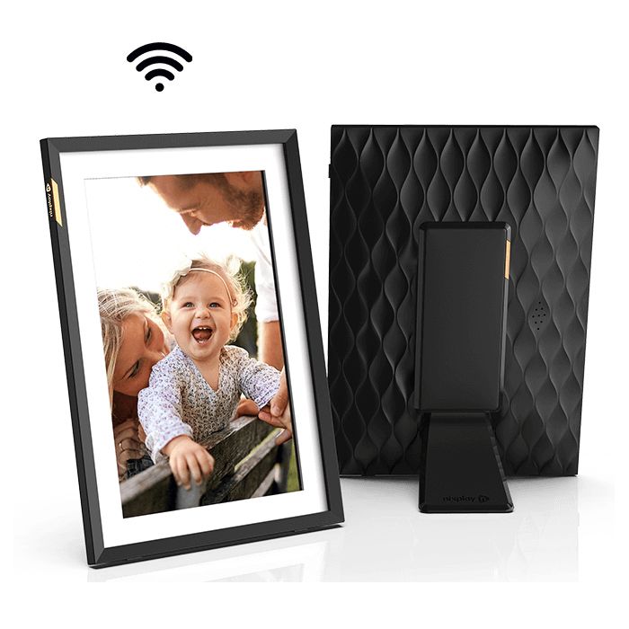 Nixplay 10.1" Digital Photo Frame - Touchscreen - Wi-Fi - Black