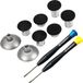 MMOBIEL Set de 8 joysticks analogiques magnétiques en métal, poignées, noir