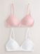 Next - Meisjes - Set van 2 trainingsbeha's - Roze/Wit