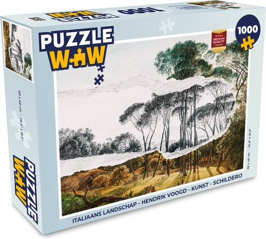 MuchoWow Puzzel Italiaans Landschap - Hendrik Voogd - Kunst - Legpuzzel - Puzzel 1000 stukjes volwassenen