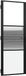 vidaXL Glazen deur 76 x 3,5 x 201,5 cm aluminium zwart