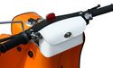 Simson Sacoche en cuir blanc, fabriquée à la main, pour moto