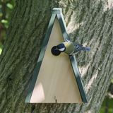 CJ Wildbird Foods Europe Nestkast Hamburg 32 mm Groen/Bruin Hout Hangend