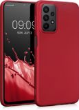 kwmobile telefoonhoesje geschikt voor Samsung Galaxy A23 4G / 5G - Hoesje voor smartphone - Back cover in metallic donkerrood