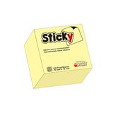 Cubo Sticky geel 75x75 mm 400 Fg