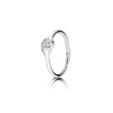 Pandora Damesring 18k witgoud 970110WD