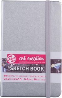 Talens Art Creation Schetsboek Zilver - 80 vellen - 9x14cm