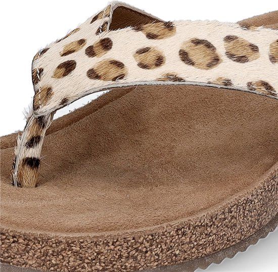 Lazamani Leia Dames Teenslippers Leopard - Maat 40
