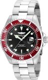 Invicta Pro Diver Quartz Polshorloge Man Rood, Roestvrijstaal