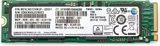 HP 512GB PCIe 4x4 NVMe TLC SSD M.2