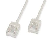Roline UTP DataCenter Patchkabel Cat.6A (Class EA), LSOH, dun, extra korte stekker, grijs, 5 m