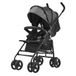 VEVOR Poussette légère pour bébé, poussette pour tout-petit compacte dossier inclinable, cadre en acier au carbone, grand panier de rangement, porte-gobelet, pour nouveau-né, voyage, gris foncé noir