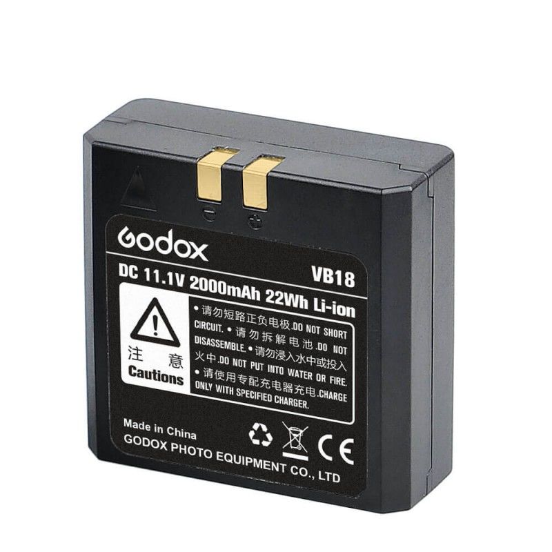Godox VB18 V-Serie Accu - Battery for V850 V850II V860 V860II - Black