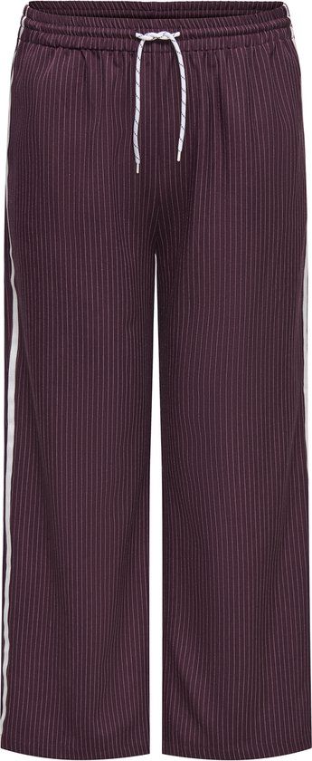 ONLY CARMAKOMA ONLY broek Everlyn krijtstreep zijbi