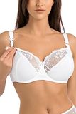 Teyli Voedingsbeha met Beugel – Zwangerschapsbeha Dames van Katoen - Zachte BH met Kant - Verstelbare Bandjes - Borstvoedingsbeha met Clip - Comfortabele Lingerie