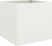 vidaXL Plantenbak 49x47x46 cm staal wit