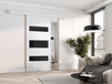 Porte coulissante COLLEEN 106 cm blanc