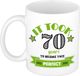 Bellatio Decorations Mok 70 jaar - Groen - Grappig - 300 ml - Keramiek