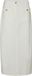 VERO MODA VMLUNA POCKET HW 7/8 SKIRT WVN Dames Rokken Wit Linnen Katoen