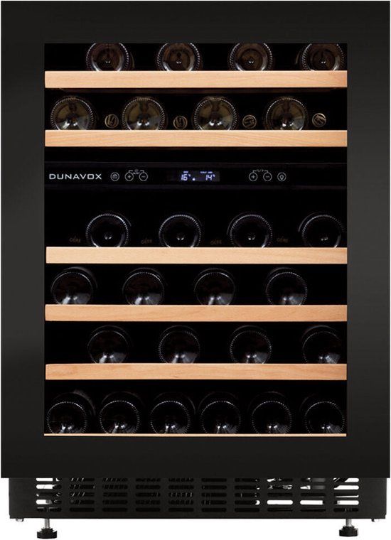 Dunavox Flow-46H Wijnkoelkast | DAUF-46.145DBH | 2 Zones | Zwart