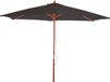 Parasol Florida - Ø 3m - Anthracite - Polyester/Bois