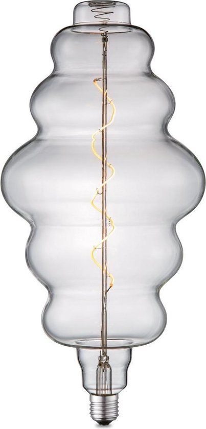 Home Sweet Home Edison Vintage E27 LED filament lichtbron Spiraal - Helder - 18/18/38cm - Dimbaar - 4W 280lm 3000K