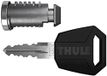 THULE Cylinder + stalen sleutel N238, voor volwassenen, uniseks, meerkleurig, eenheidsmaat
