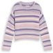 Tom Tailor - Pull en maille court à rayures - Taille 164 - lilac pink multicolor stripe