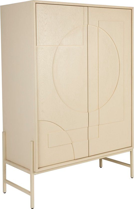 Zuiver Faces Kast/ Opbergkast - Hout - Beige