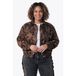 Colourful Rebel bomberjack Curve met paisley - bruin