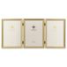 Lawrence Frames Bead Border Design, 5x7 Triple, Satijn Goud