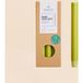Ensemble de 10 bougies cierges vert mousse 20 cm