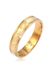 Elli PREMIUM Ring Dames Band Paar Partner Huwelijk Gestructureerd in 925 sterling zilver - Goud