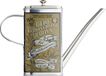 KitchenCraft Blue World of Flavours Oliekan - Oliefles met Schenktuit, Decoratieve print, Roestvrij Staal, 500 ml