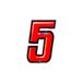 Aantal 5 slim Rood