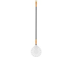 Hendi Pizzaschep Aluminium met Schuifgreep | Geperforeerd | Rond Ø23x120cm